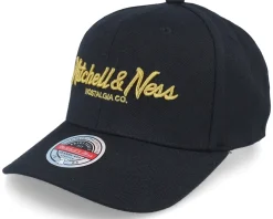 Adjustable-Mitchell & Ness Pinscript Black/Gold Adjustable -