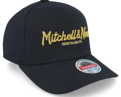 Adjustable-Mitchell & Ness Pinscript Black/Gold Adjustable -