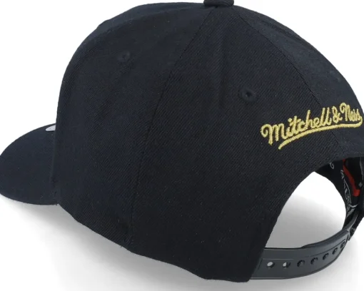 Adjustable-Mitchell & Ness Pinscript Black/Gold Adjustable -