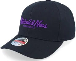 Adjustable-Mitchell & Ness Pinscript /Purple Adjustable - Black