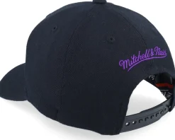 Adjustable-Mitchell & Ness Pinscript /Purple Adjustable - Black
