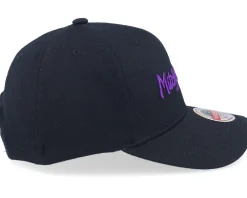 Adjustable-Mitchell & Ness Pinscript /Purple Adjustable - Black