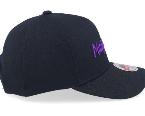 Adjustable-Mitchell & Ness Pinscript /Purple Adjustable - Black