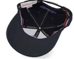 Adjustable-Mitchell & Ness Pinscript /Purple Adjustable - Black