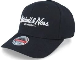 Adjustable-Mitchell & Ness Pinscript /White Adjustable - Black