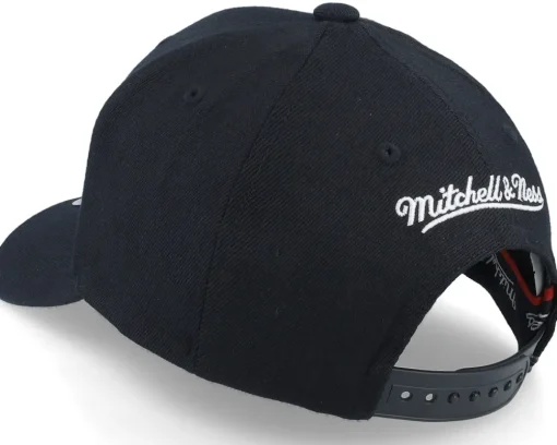 Adjustable-Mitchell & Ness Pinscript /White Adjustable - Black