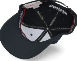 Adjustable-Mitchell & Ness Pinscript /White Adjustable - Black