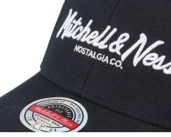 Adjustable-Mitchell & Ness Pinscript /White Adjustable - Black