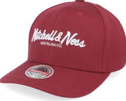 Adjustable-Mitchell & Ness Pinscript /White Adjustable - Black