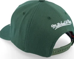 Adjustable-Mitchell & Ness Pinscript Dark Green/White Adjustable -