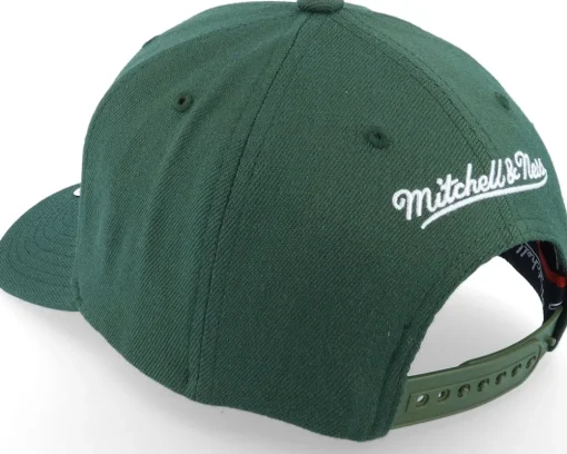 Adjustable-Mitchell & Ness Pinscript Dark Green/White Adjustable -