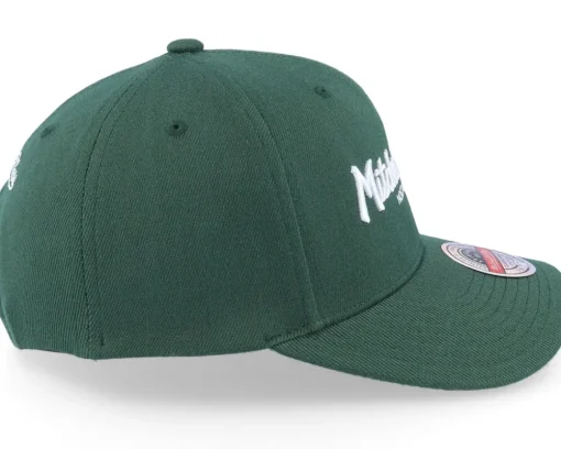 Adjustable-Mitchell & Ness Pinscript Dark Green/White Adjustable -