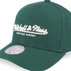 Adjustable-Mitchell & Ness Pinscript Green/Cream Pro Crown Green Adjustable -
