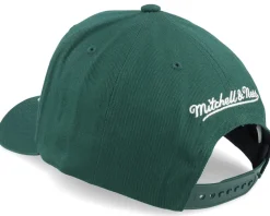 Adjustable-Mitchell & Ness Pinscript Green/Cream Pro Crown Green Adjustable -