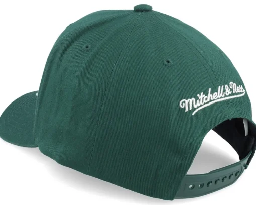 Adjustable-Mitchell & Ness Pinscript Green/Cream Pro Crown Green Adjustable -