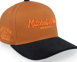 Adjustable-Mitchell & Ness Pinscript Nostalgia Pro Crown Orange/Black A-Frame Adjustable -
