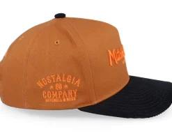 Adjustable-Mitchell & Ness Pinscript Nostalgia Pro Crown Orange/Black A-Frame Adjustable -