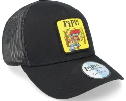 Trucker-Pippi Longstocking Pippi Cover Black/Yellow Trucker -