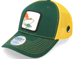 Trucker-Pippi Longstocking Pippi Mr Nilsson /Yellow Trucker - Green