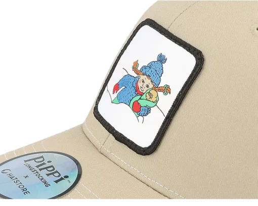 Trucker-Pippi Longstocking Pippi Mr Nilsson Snow Sand/White Trucker - Beige