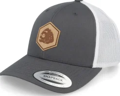 Trucker-Skillfish Piranha Skull Patch Charcoal /White Trucker - Grey
