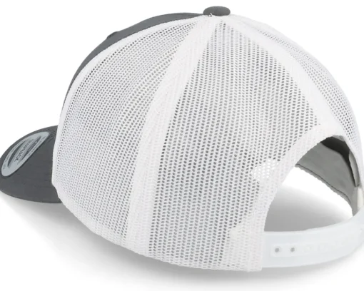 Trucker-Skillfish Piranha Skull Patch Charcoal /White Trucker - Grey