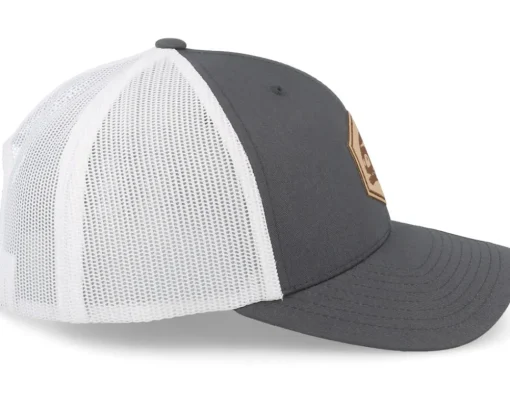 Trucker-Skillfish Piranha Skull Patch Charcoal /White Trucker - Grey
