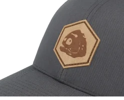 Trucker-Skillfish Piranha Skull Patch Charcoal /White Trucker - Grey