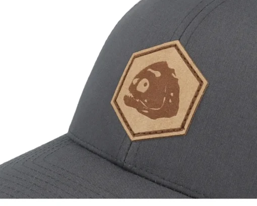 Trucker-Skillfish Piranha Skull Patch Charcoal /White Trucker - Grey