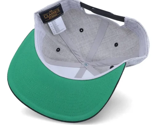 Sale Iconic Pirate Logo Heather Grey/Black Snapback -