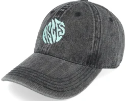 Online Delulu Pisces Snow Washed Black Denim Dad Cap -