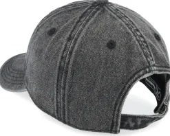 Online Delulu Pisces Snow Washed Black Denim Dad Cap -