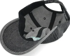 Online Delulu Pisces Snow Washed Black Denim Dad Cap -