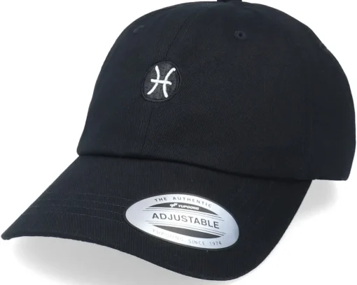 Dad Cap-Astrology Pisces Sodiac Sign Black Dad Cap -