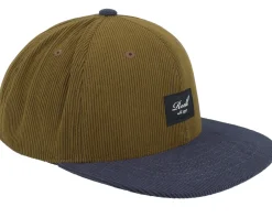 Snapback-Reell Pitchout Cap /Dark Grey Corduroy Snapback - Brown