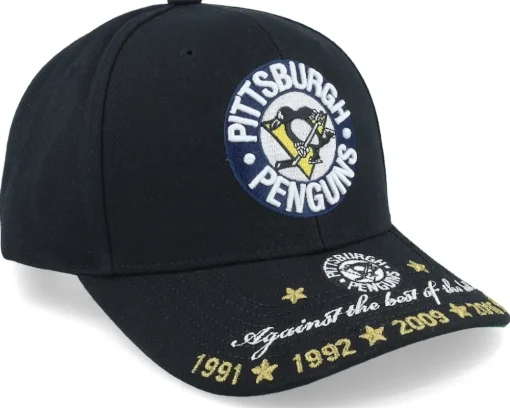 Adjustable-Mitchell & Ness Pittsburgh Penguins Against The Best Pro Vintage Adjustable - Black