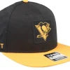Snapback-Fanatics Pittsburgh Penguins Authentic Pro Game&Train /Gold Snapback - Black