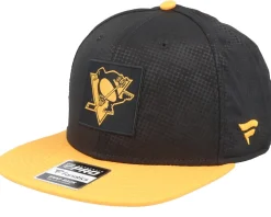 Snapback-Fanatics Pittsburgh Penguins Authentic Pro Game&Train /Gold Snapback - Black
