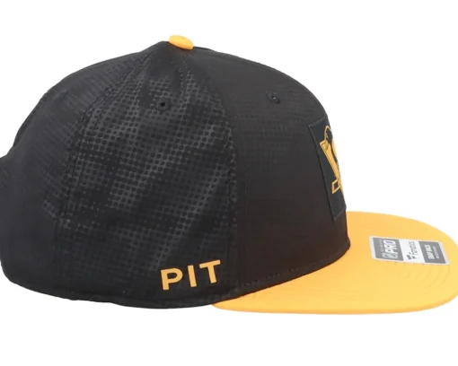 Snapback-Fanatics Pittsburgh Penguins Authentic Pro Game&Train /Gold Snapback - Black