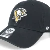 Outlet 47 Brand Pittsburgh Penguins Clean Up Black Adjustable -