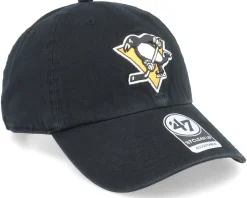 Outlet 47 Brand Pittsburgh Penguins Clean Up Black Adjustable -