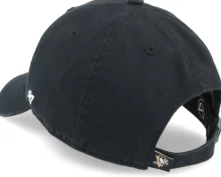 Outlet 47 Brand Pittsburgh Penguins Clean Up Black Adjustable -