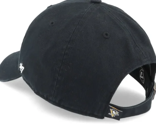 Outlet 47 Brand Pittsburgh Penguins Clean Up Black Adjustable -