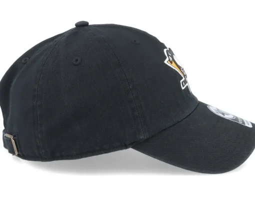 Outlet 47 Brand Pittsburgh Penguins Clean Up Black Adjustable -