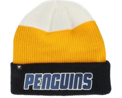 Cuff Beanies-Fanatics Pittsburgh Penguins Showboat Black/Gold/Natural Cuff - Yellow, Black