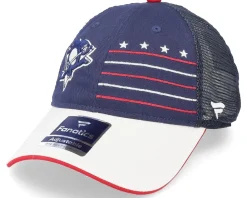 Trucker-Fanatics Pittsburgh Penguins Waving Flag Athl Navy Trucker -