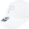 Dad Cap-47 Brand Pittsburgh Pirates Clean Up White Dad Cap -