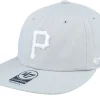 Snapback-47 Brand Pittsburgh Pirates Linscott Captain Rl Snapback - Grey