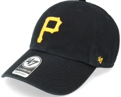 Dad Cap-47 Brand Pittsburgh Pirates MLB Team Colour Clean Up Black/Yellow Dad Cap -