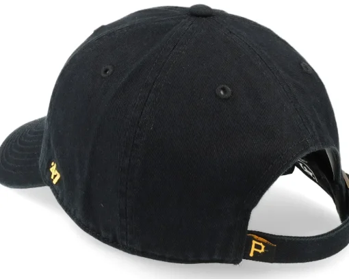 Dad Cap-47 Brand Pittsburgh Pirates MLB Team Colour Clean Up Black/Yellow Dad Cap -